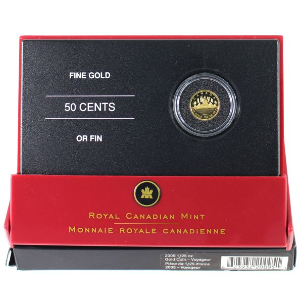2005 50-cent Voyageur 1/25oz. Pure Gold Coin (Tax Exempt)
