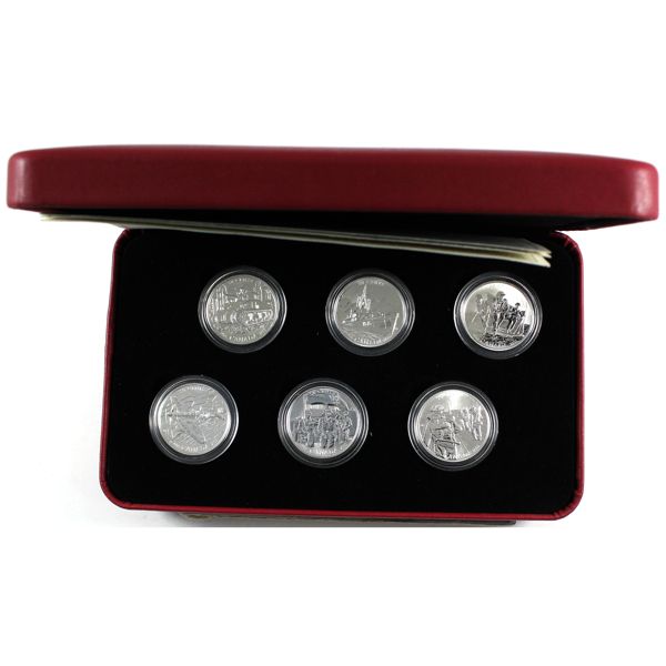 2005 50-cent Battle of Britain 6-coin Sterling Silver Set