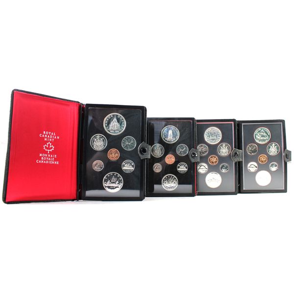Lot of 4x 1976-1979 Specimen Double Dollar Sets. 4pcs. 