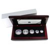 Image 1 : 2003 Hologram Silver Maple Leaf Fractional Set in wooden display case (Tax Exempt) 