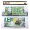 Image 1 : Pair of 2004 & 2012 $20 BCS Choice UNC64 (Original) Bank of Canada Notes. Includes. 2pcs.