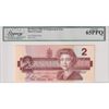 Image 1 : BC-55cA-i 1986 $2 Legacy GEM UNC65 (PPQ) Bonin-Thiessen Replacement Note SN: EBX3920068