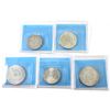 Image 2 : World Silver 1938-1983 Assorted Coinage CCCS AU50 to MS64. 5pcs.