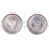 Image 2 : USA Silver 1880 UNC (Cleaned) & 1880S UNC+ (Scratched) Morgan Dollars. 2pcs. 