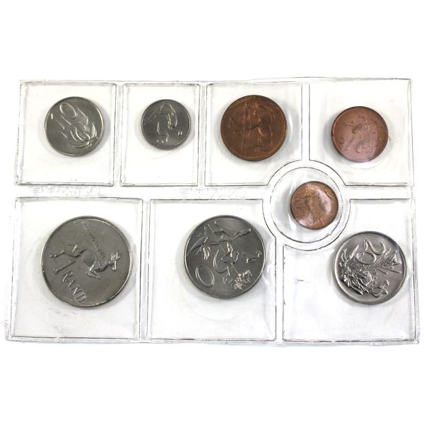 South Africa 1977 8-piece Year Set in Original Sealed Plastic