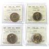 Image 1 : Loon $1 1993 NBU, 1994 NBU & 1995 NBU, & 1996 ICCS MS67. 4pcs. 