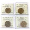 Image 1 : Loon $1 1998W, 2002, 2003 NBU MS67 & 2000W MS66 ICCS NBU. 4pcs.