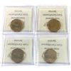Image 2 : Loon $1 1998W, 2002, 2003 NBU MS67 & 2000W MS66 ICCS NBU. 4pcs.