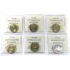 Image 2 : $1 2016 Assorted Varieties ICCS MS65 to PF67. 6pcs.