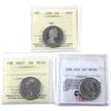 Image 1 : 50-cent 1984 ICCS PF67 UHC, 2001 ICCS MS65, & 2007 CMG MS65. 3pcs.