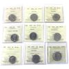 Image 1 : 25-cent 2006-2022 ICCS & PCCS (Professional Coin Certification System) Certified MS66. 9pcs.