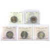 Image 1 : $2 1999-2022 ICCS MS63 to MS66. 5pcs.