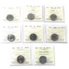 Image 1 : 5-cent 1961-2020 ICCS MS65 or PL65. 8pcs. 