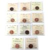 Image 1 : 1-cent 1944-2009 ICCS Certified MS62 to PF67. Most Red. 11pcs.