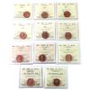 Image 1 : 1-cent 1966-2010 ICCS MS66 Red. 11pcs.