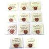 Image 2 : 1-cent 1966-2010 ICCS MS66 Red. 11pcs.