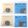 Image 1 : 5-cent 1922 ICCS MS62, 1923 CCCS EF40, 1924 ICCS AU50, & 1930 CCCS AU55. 4pcs.