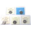 Image 2 : 5-cent 1931 ICCS AU55, 1935 CCCS EF40, 1937 ICCS MS64, 1940 ICCS MS63, 1948 ICCS MS64. 5pcs.