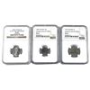 Image 1 : 5-cent 1979, 10-cent 1989 Uncirculated Set Issue MS67 & 5-cent 2005 VE-Day MS68 NGC Certified. 3pcs.