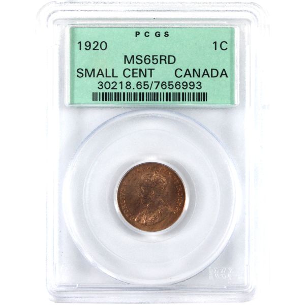 1-cent 1920 Small PCGS MS65 Red