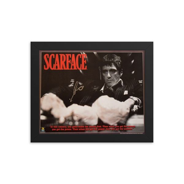 Al Pacino signed "Scarface" poster REPRINT