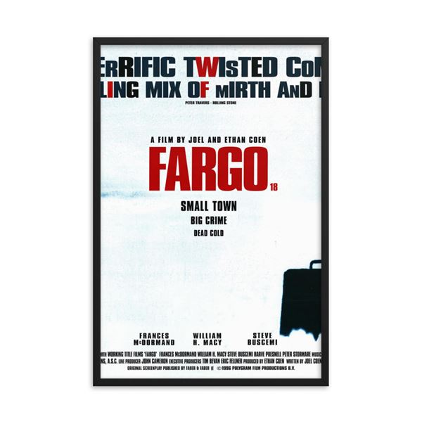 Fargo 1996 REPRINT British Quad  Poster REPRINT