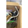 Image 8 : LOT OF BICYCLE TIRES WITH FENDERS AND BOX OF PARTS SOME NEW