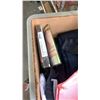 Image 8 : BOX OF CLOTHING AND PINK ROBE