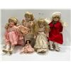 Image 1 : Set Of Five Vintage Porcelain Dolls