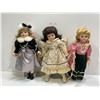 Image 1 : Set Of Three Vintage Porcelain Dolls