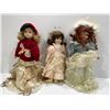 Image 1 : Collection Of Three Vintage Porcelain Dolls