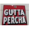 Image 2 : Gutta Percha Porcelain Vertical Tire Sign with Great Gloss and Graphics of Perky the Dog from 1920s 