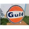 Image 1 : Gulf Porcelain Dealer Sign Double Sided with