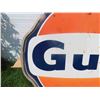 Image 3 : Gulf Porcelain Dealer Sign Double Sided with