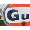 Image 8 : Gulf Porcelain Dealer Sign Double Sided with