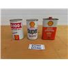 Image 1 : 3 Shell Tins:  X-100 Motor Oil 1 Quart, Super