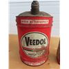 Image 2 : Veedol 5 Gal + 1 Gal Oil Tins - 5 Gal Has Wood