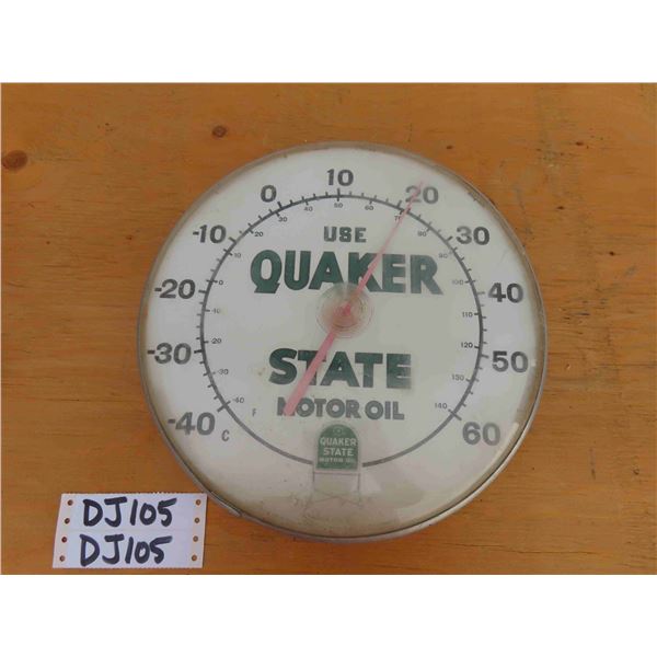 Quaker State Motor Oil Thermometer Jumbo