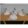 Image 1 : Set of 4 White Porcelain Barn / Service Station