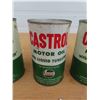 Image 3 : 4 Castrol Motor Oil Tins 1 Canadian Quart 