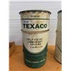 Image 2 : 2 Texaco Large Size 120 Pound Lubricant Tins