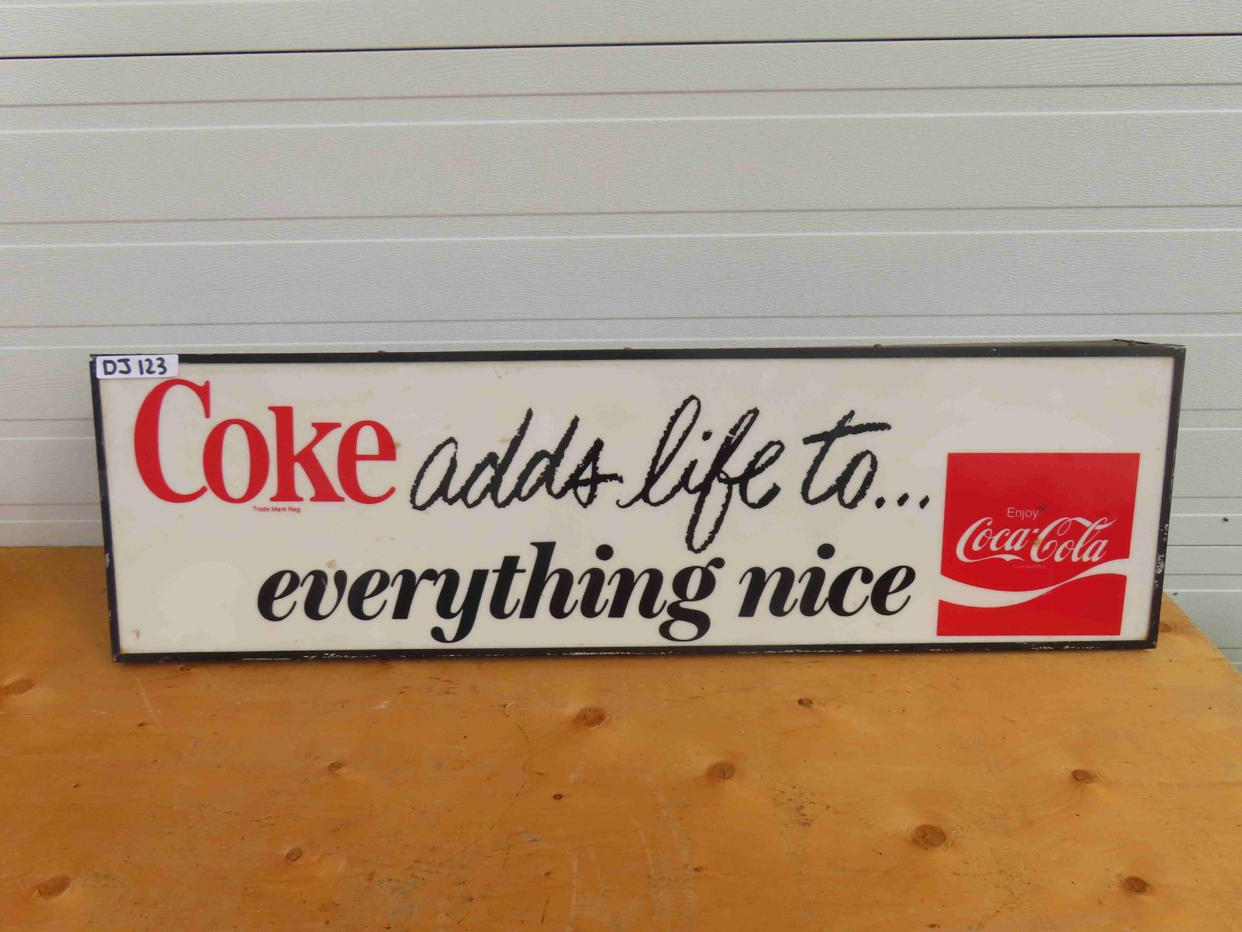 Cike Signs Coke Adds Life Plastic Face Light Up Sign