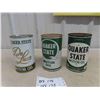 Image 1 : (3) Quaker State Motor Oil Quartz Cans