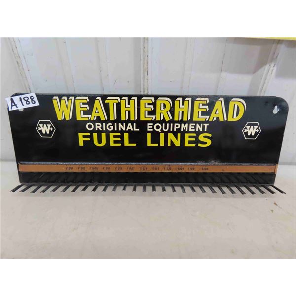 Weatherhead Fuel Lines Dealer Metal Display Rack 21 1/2'' x 7 1/2''