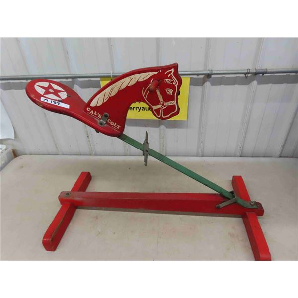 1950s Cals Colt Spring Hobby Horse 35'' Long 