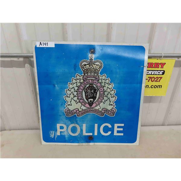 RCMP Police Metal Sign 23 1/2'' x 12 1/2''