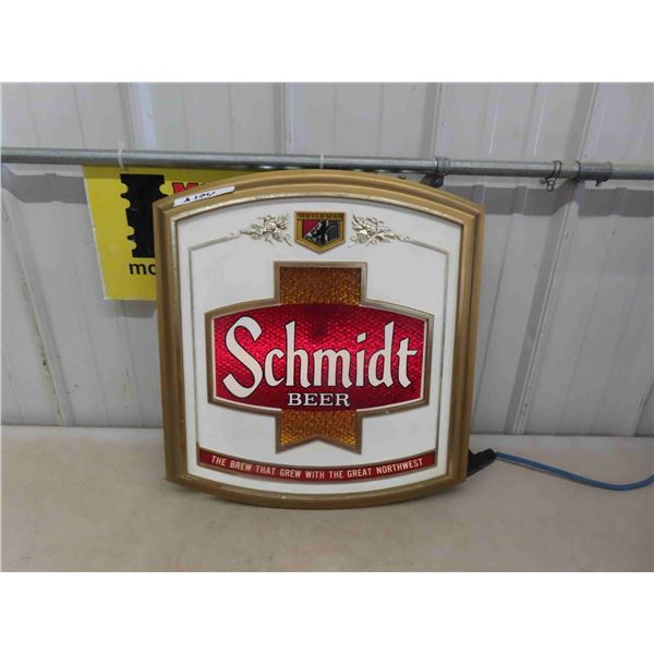 Schlitz Beer Plastic Light Up Sign with Motion 19'' x 21'' -Works