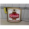 Image 1 : Schlitz Beer Plastic Light Up Sign with Motion 19'' x 21'' -Works