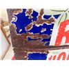 Image 8 : Ogilves Household Flour 4 Color Porcelain Sign 29'' x 47'' -Lots of Chips But Displays Nice - Corner
