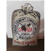 Image 1 : Very Cool Double Sided Porcelain Die Cut Portland Cement Advertising Sign Shaped Like a Cement Bag 2